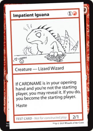 Impatient Iguana (2021 Edition) [Mystery Booster Playtest Cards] | The CG Realm