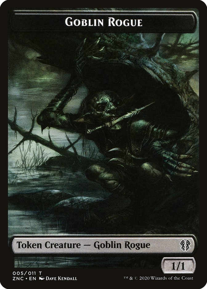 Faerie Rogue // Goblin Rogue Double-Sided Token [Zendikar Rising Commander Tokens] | The CG Realm