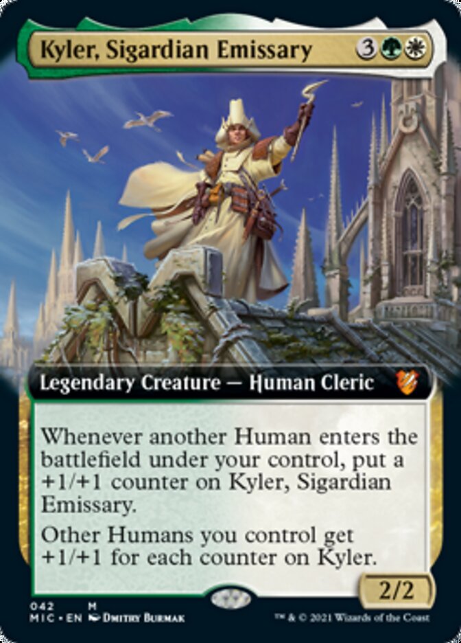 Kyler, Sigardian Emissary (Extended Art) [Innistrad: Midnight Hunt Commander] | The CG Realm