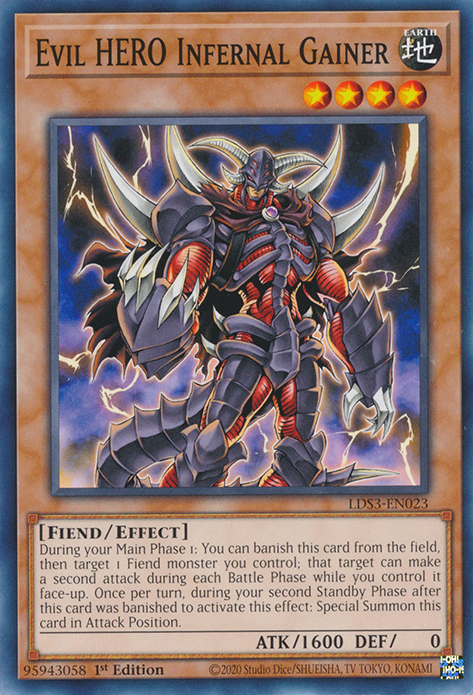 Evil HERO Infernal Gainer [LDS3-EN023] Common | The CG Realm