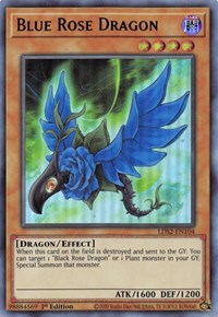 Blue Rose Dragon (Green) [LDS2-EN104] Ultra Rare | The CG Realm