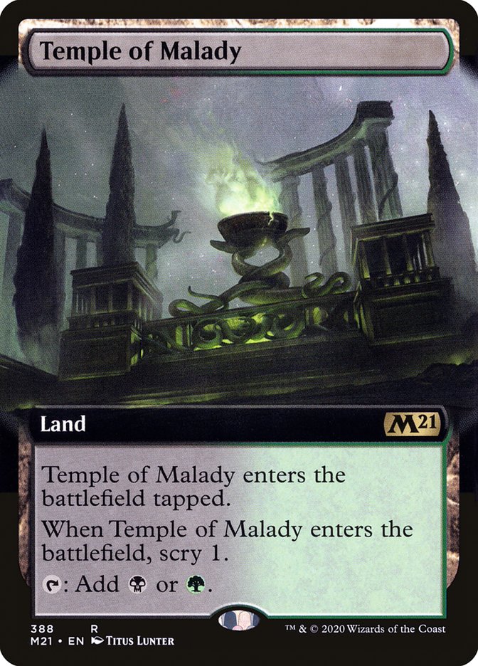 Temple of Malady (Extended Art) [Core Set 2021] | The CG Realm