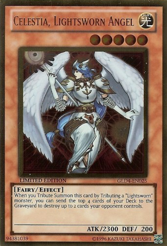 Celestia, Lightsworn Angel [GLD4-EN025] Gold Rare | The CG Realm