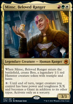 Minsc, Beloved Ranger (Promo Pack) [Dungeons & Dragons: Adventures in the Forgotten Realms Promos] | The CG Realm