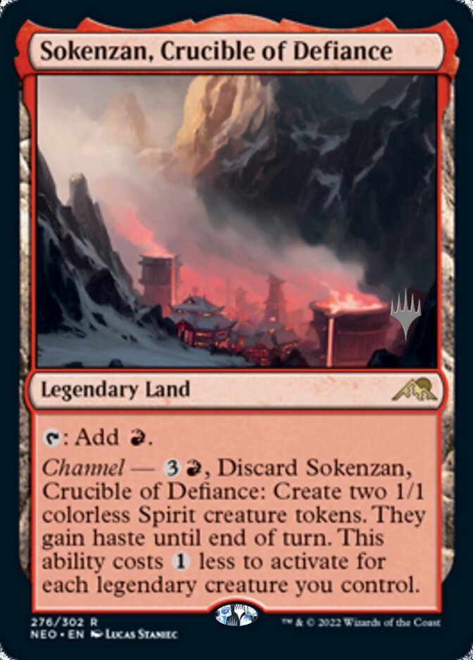 Sokenzan, Crucible of Defiance (Promo Pack) [Kamigawa: Neon Dynasty Promos] | The CG Realm