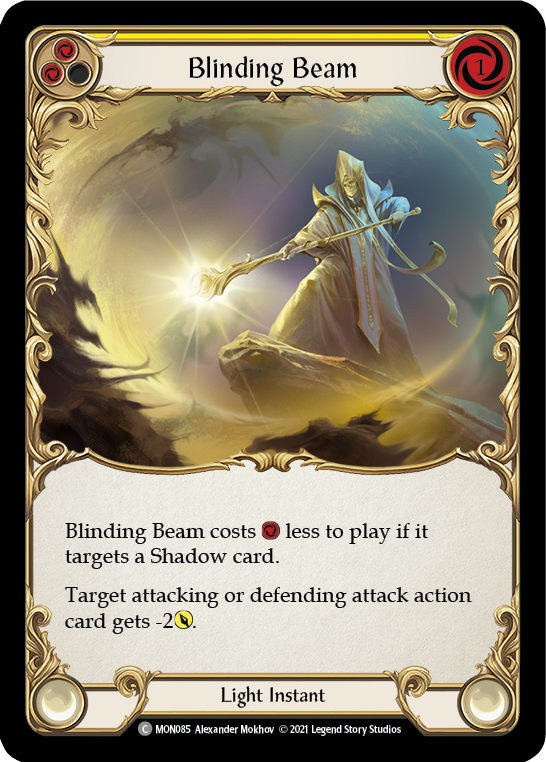 Blinding Beam (Yellow) [MON085] (Monarch)  1st Edition Normal | The CG Realm