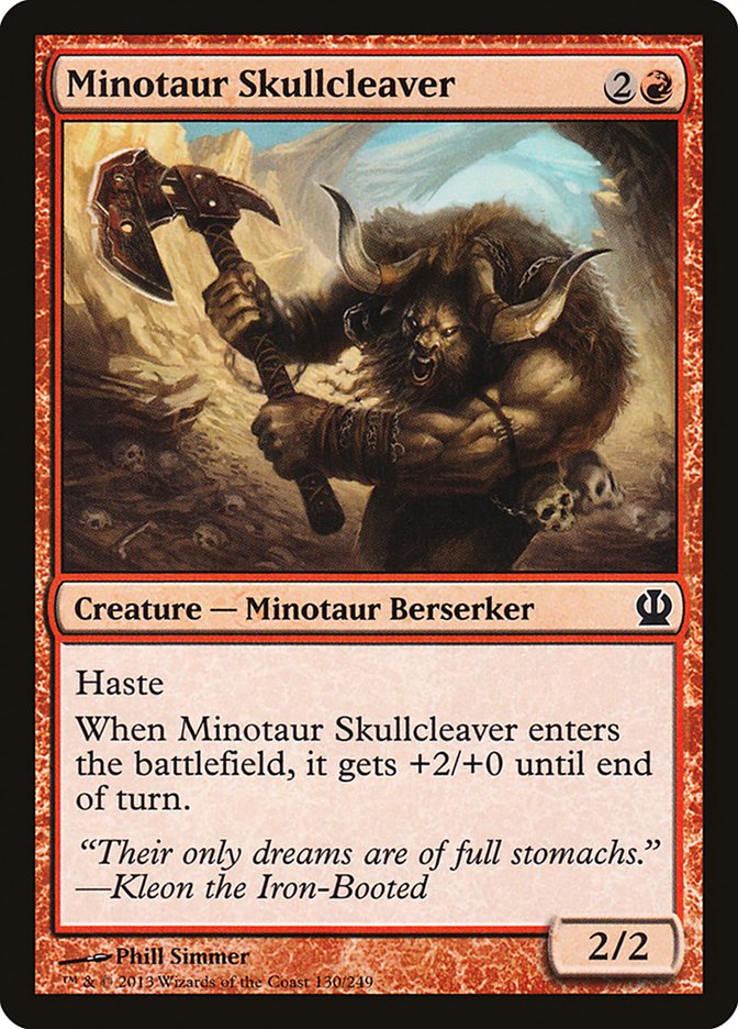 Minotaur Skullcleaver [Theros] | The CG Realm