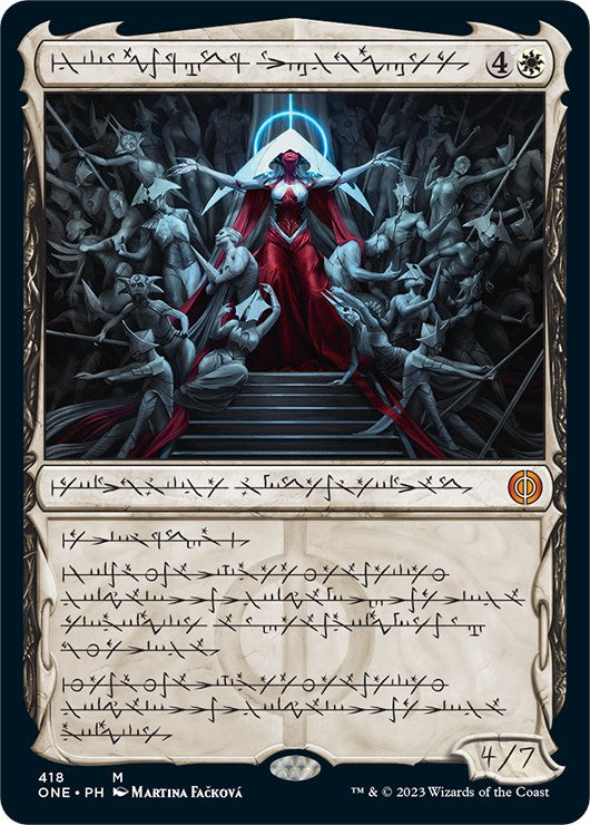 Elesh Norn, Mother of Machines (Phyrexian Step-and-Compleat Foil) [Phyrexia: All Will Be One] | The CG Realm