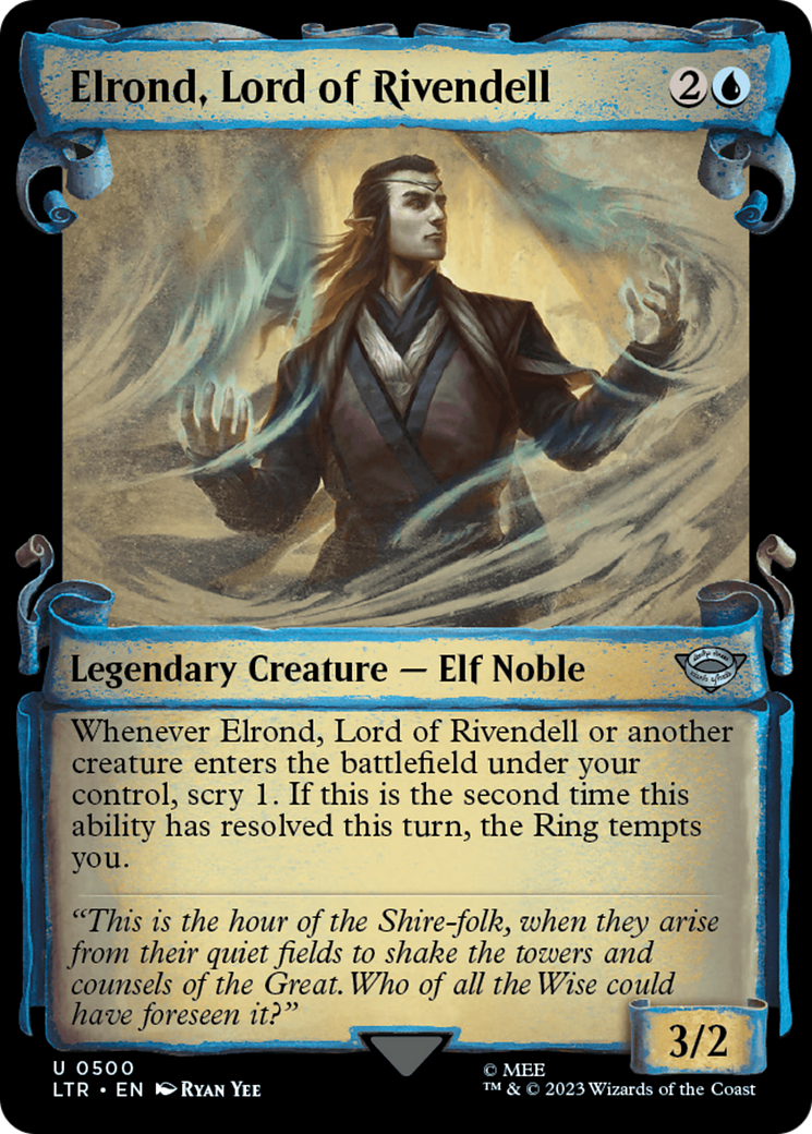 Elrond, Lord of Rivendell [The Lord of the Rings: Tales of Middle-Earth Showcase Scrolls] | The CG Realm