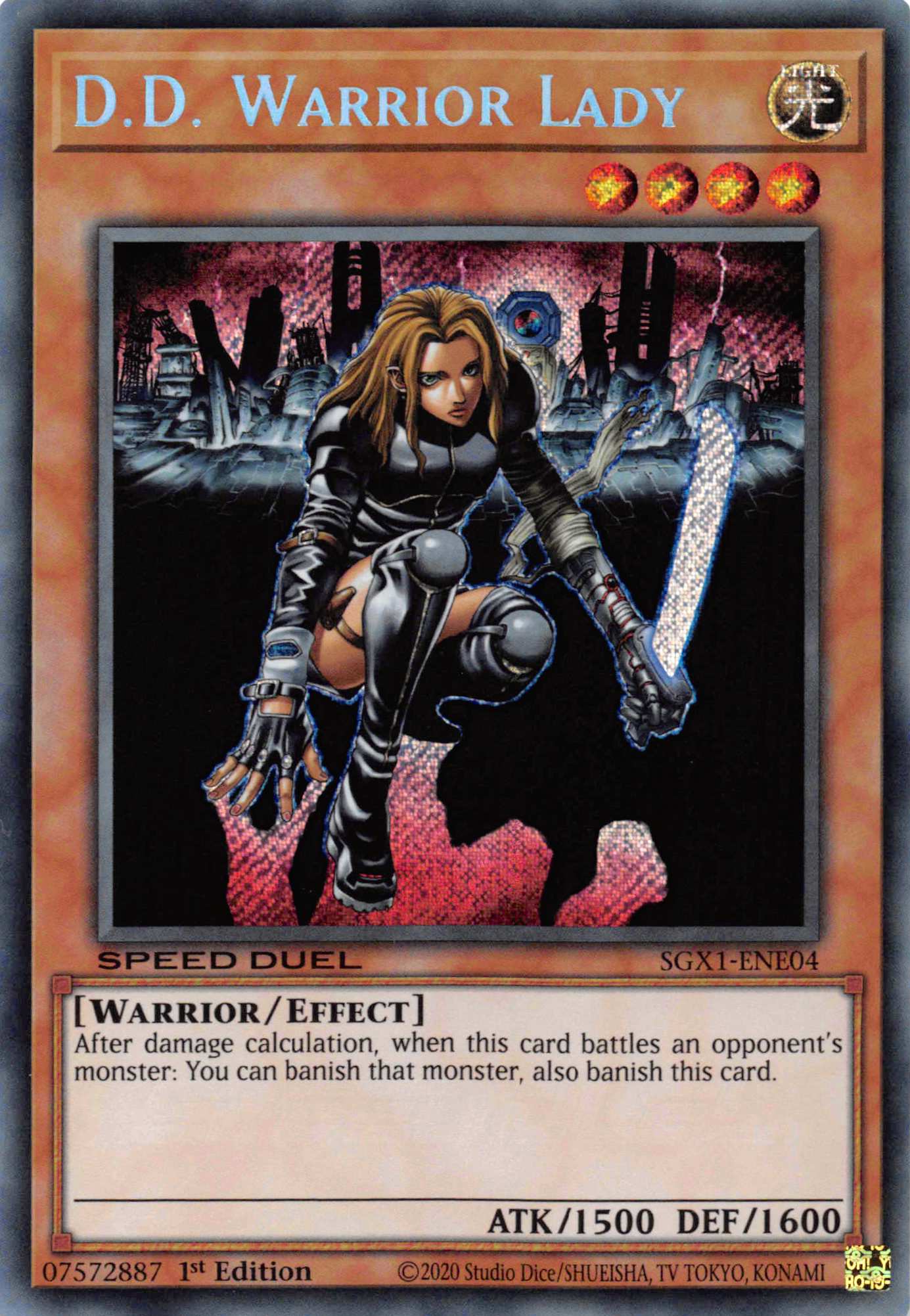 D.D. Warrior Lady [SGX1-ENE04] Secret Rare | The CG Realm