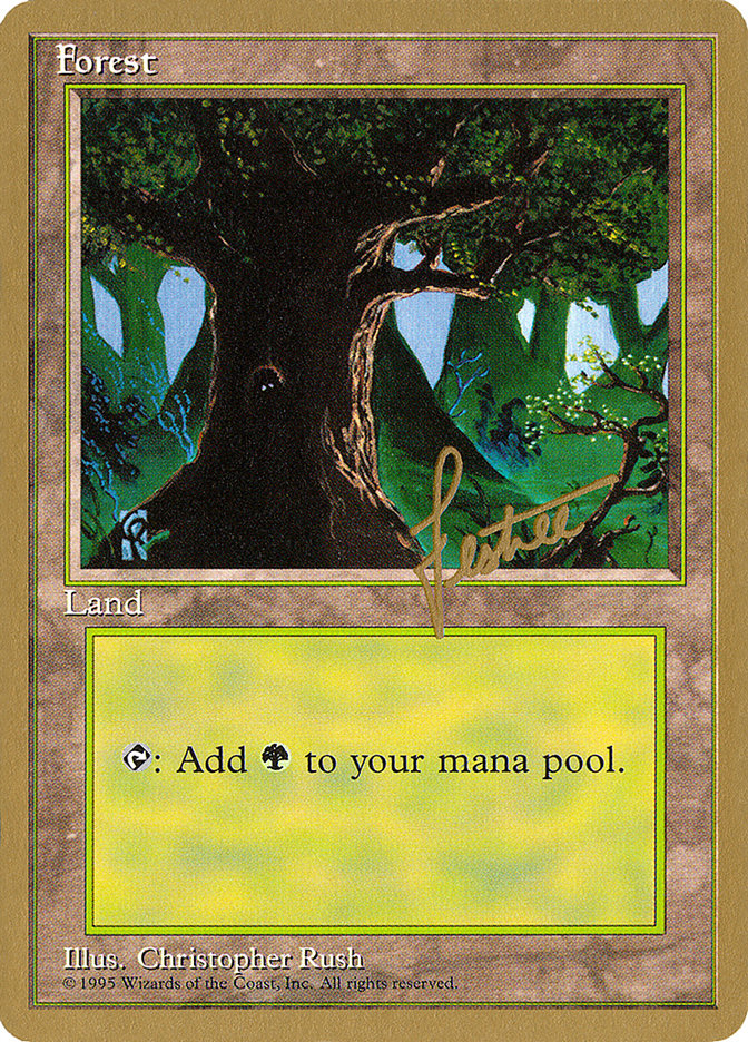 Forest (bl377) (Bertrand Lestree) [Pro Tour Collector Set] | The CG Realm