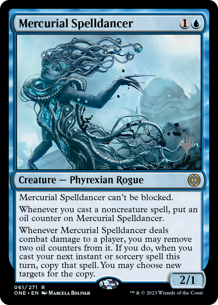 Mercurial Spelldancer (Promo Pack) [Phyrexia: All Will Be One Promos] | The CG Realm