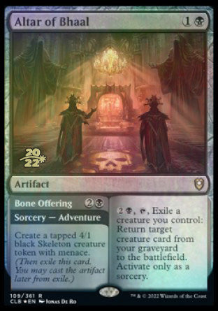 Altar of Bhaal // Bone Offering [Commander Legends: Battle for Baldur's Gate Prerelease Promos] | The CG Realm