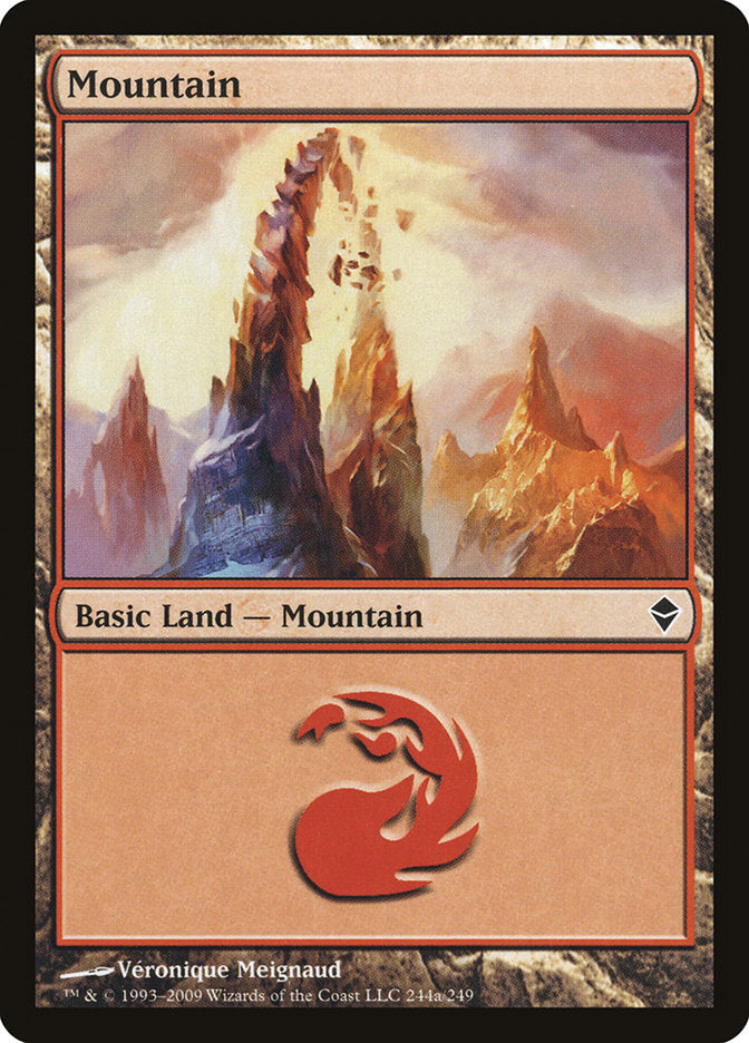 Mountain (244a) [Zendikar] | The CG Realm