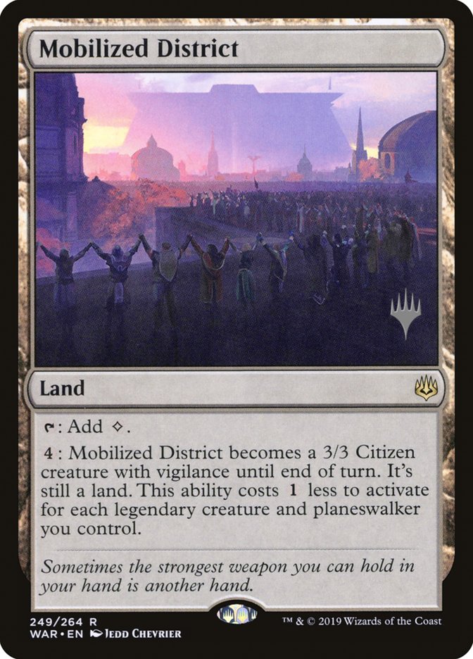 Mobilized District (Promo Pack) [War of the Spark Promos] | The CG Realm