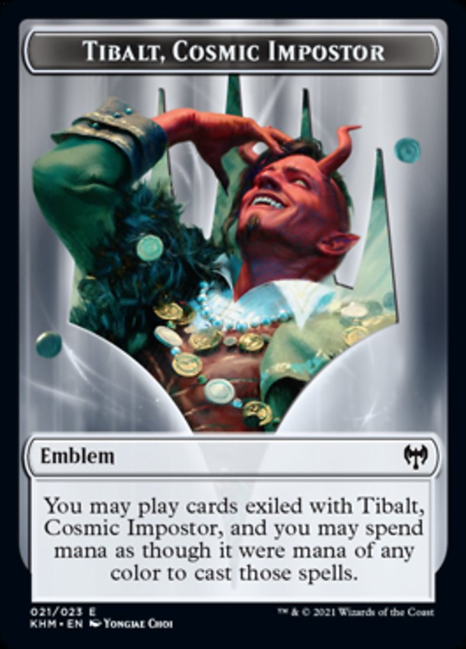 Tibalt, Cosmic Impostor Emblem [Kaldheim Tokens] | The CG Realm