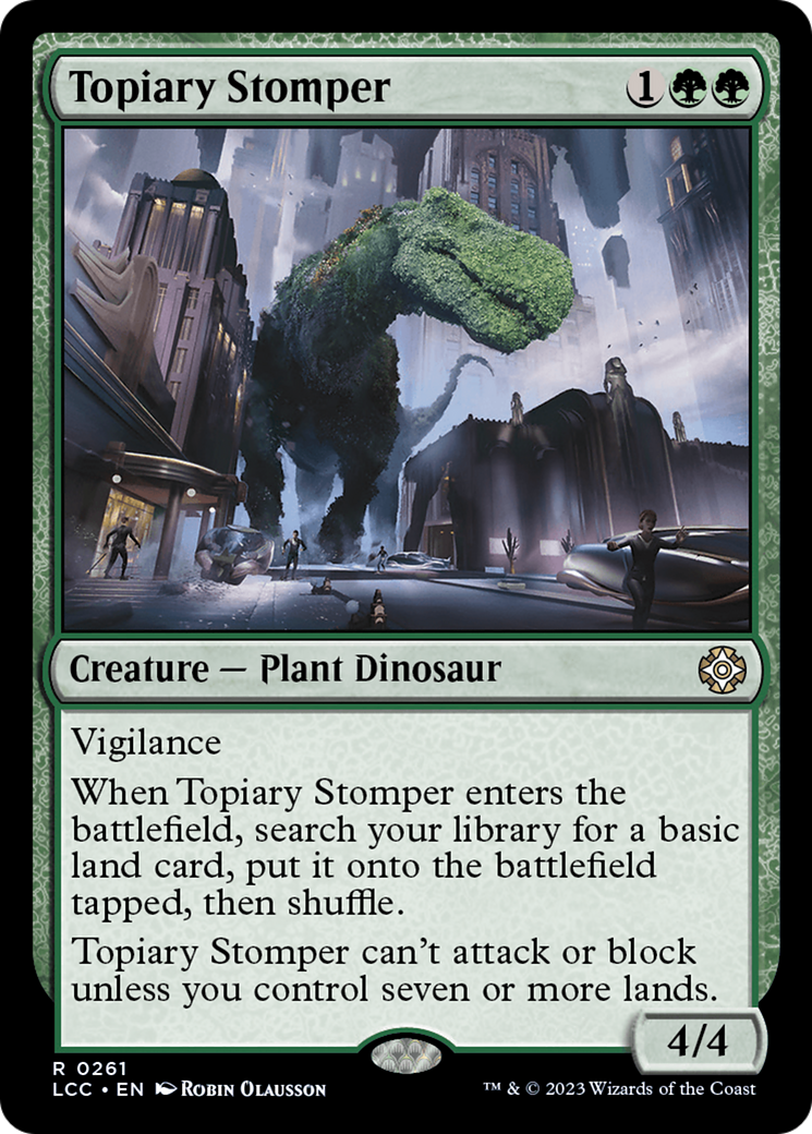 Topiary Stomper [The Lost Caverns of Ixalan Commander] | The CG Realm