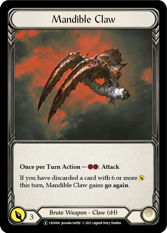 Mandible Claw [U-CRU004] (Crucible of War Unlimited)  Unlimited Rainbow Foil | The CG Realm