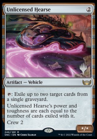 Unlicensed Hearse (Promo Pack) [Streets of New Capenna Promos] | The CG Realm