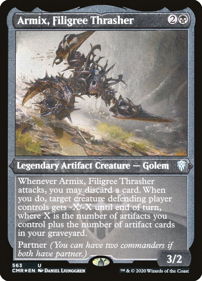 Armix, Filigree Thrasher (Etched) [Commander Legends] | The CG Realm