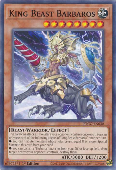 King Beast Barbaros [ETCO-EN030] Common | The CG Realm