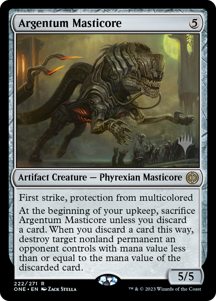 Argentum Masticore (Promo Pack) [Phyrexia: All Will Be One Promos] | The CG Realm