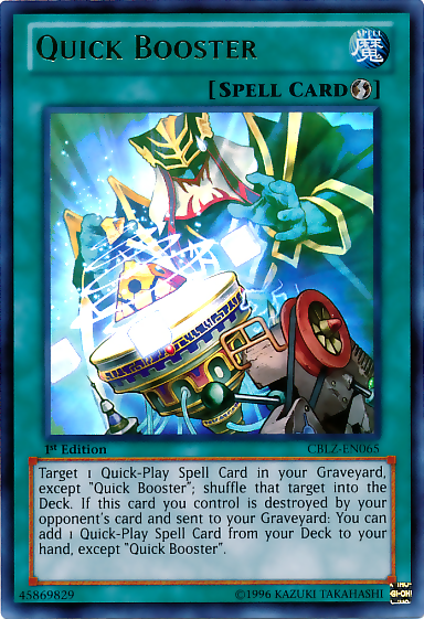 Quick Booster [CBLZ-EN065] Ultra Rare | The CG Realm