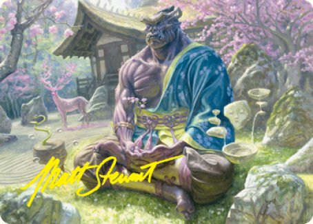 Kosei, Penitent Warlord Art Card (Gold-Stamped Signature) [Kamigawa: Neon Dynasty Art Series] | The CG Realm