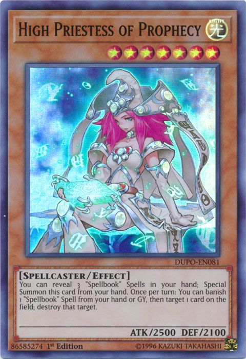 High Priestess of Prophecy [DUPO-EN081] Ultra Rare | The CG Realm