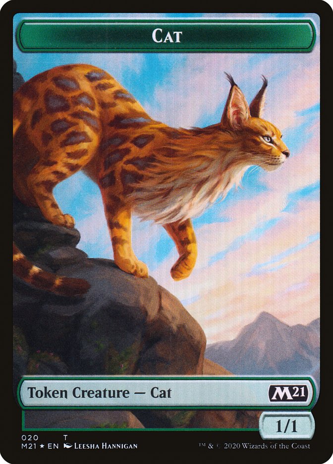 Beast // Cat (020) Double-Sided Token [Core Set 2021 Tokens] | The CG Realm