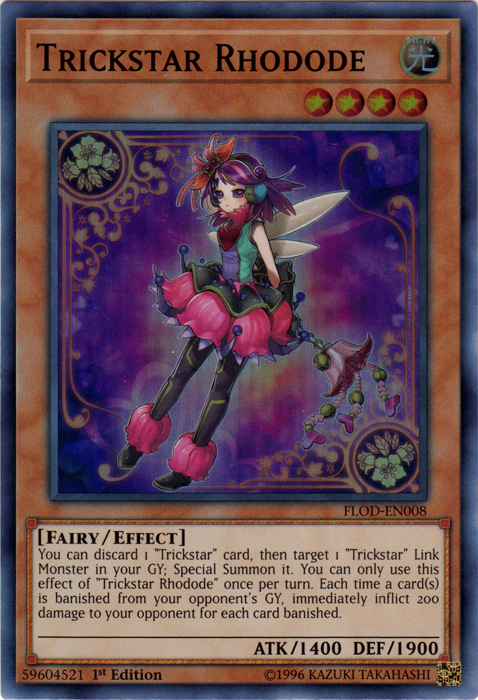 Trickstar Rhodode [FLOD-EN008] Super Rare | The CG Realm