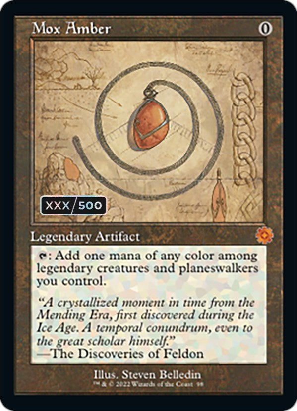 Mox Amber (Retro Schematic) (Serialized) [The Brothers' War Retro Artifacts] | The CG Realm