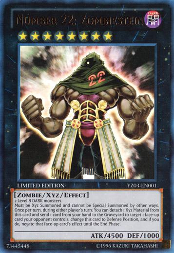 Number 22: Zombiestein [YZ03-EN001] Ultra Rare | The CG Realm