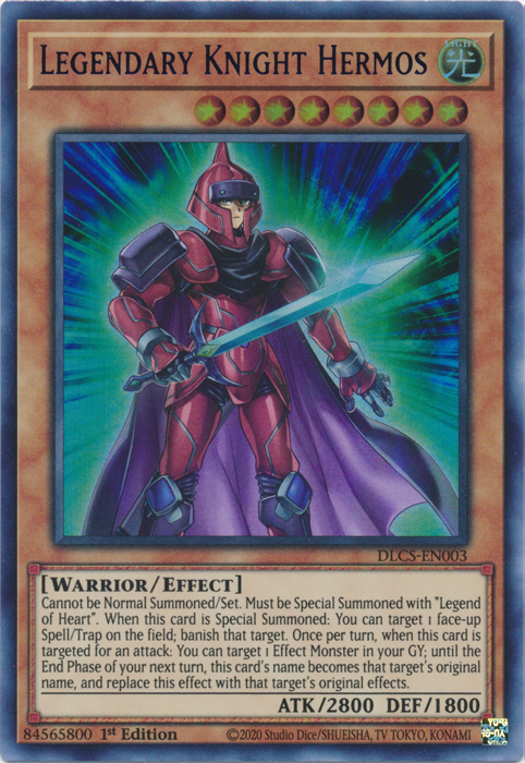 Legendary Knight Hermos (Blue) [DLCS-EN003] Ultra Rare | The CG Realm