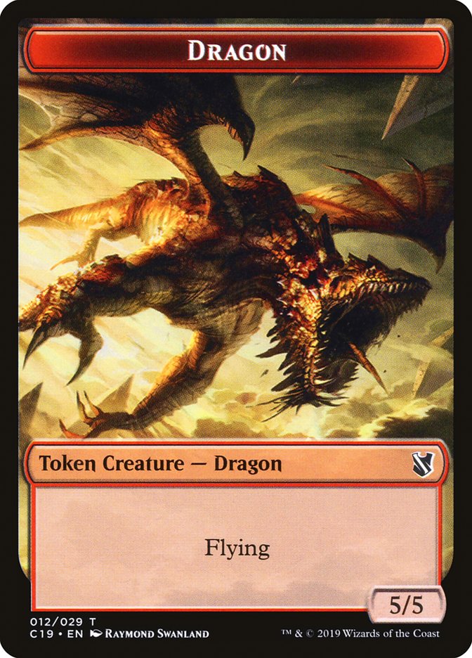 Dragon Token [Commander 2019 Tokens] | The CG Realm