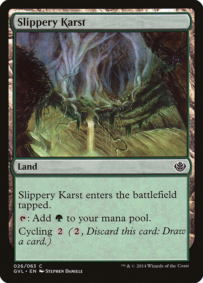 Slippery Karst (Garruk vs. Liliana) [Duel Decks Anthology] | The CG Realm