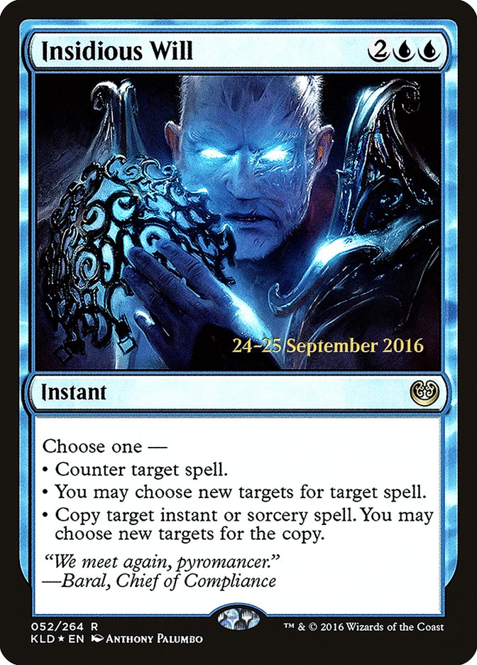 Insidious Will [Kaladesh Prerelease Promos] | The CG Realm