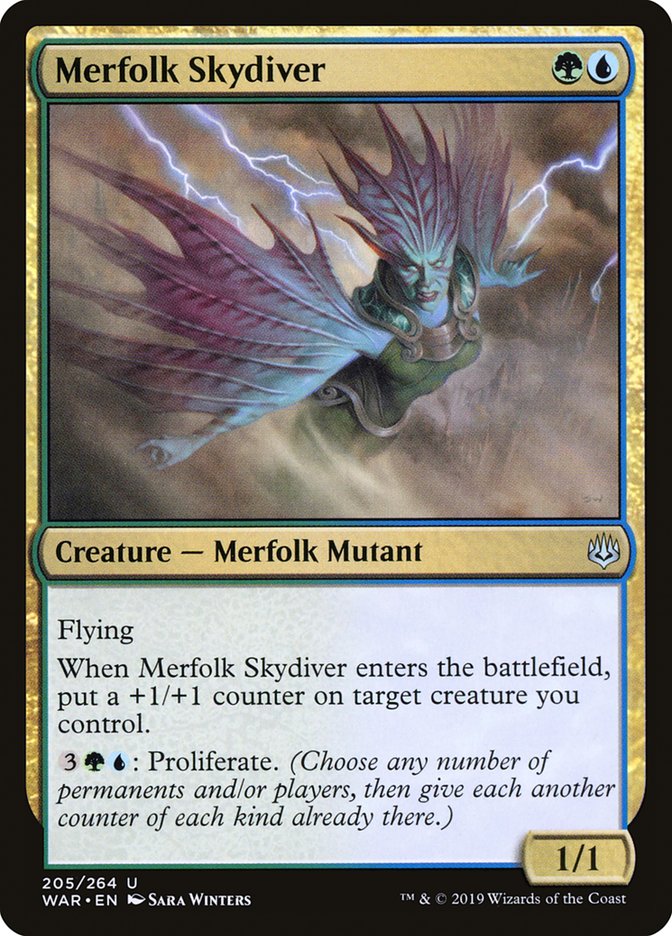 Merfolk Skydiver [War of the Spark] | The CG Realm