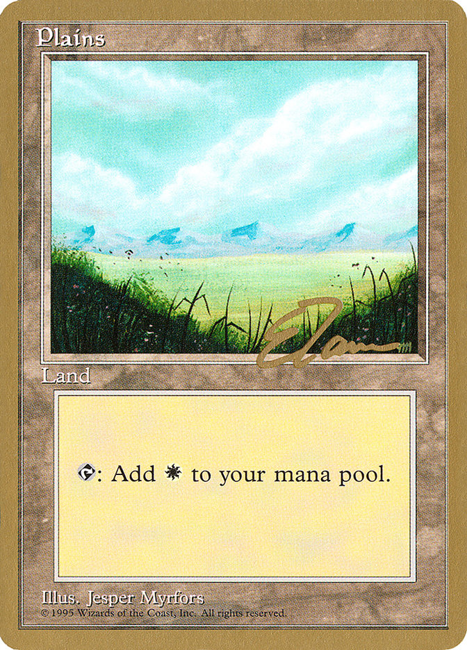 Plains (et366) (Eric Tam) [Pro Tour Collector Set] | The CG Realm