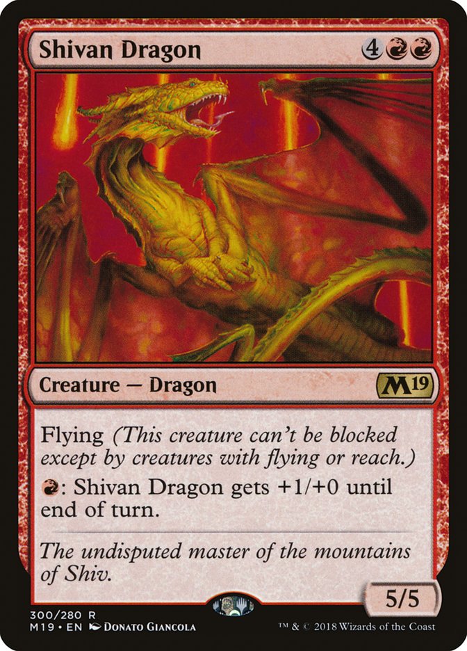 Shivan Dragon [Core Set 2019] | The CG Realm