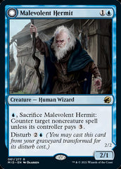 Malevolent Hermit // Benevolent Geist [Innistrad: Midnight Hunt] | The CG Realm