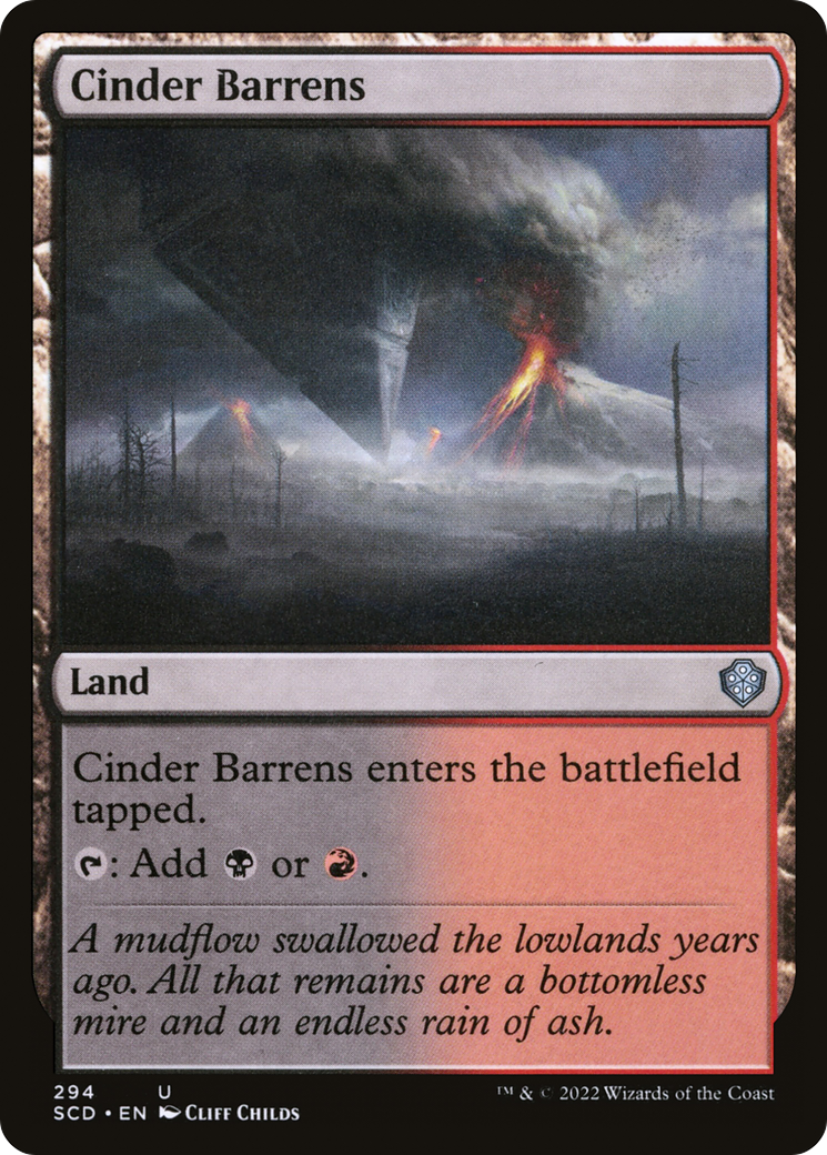 Cinder Barrens [Starter Commander Decks] | The CG Realm