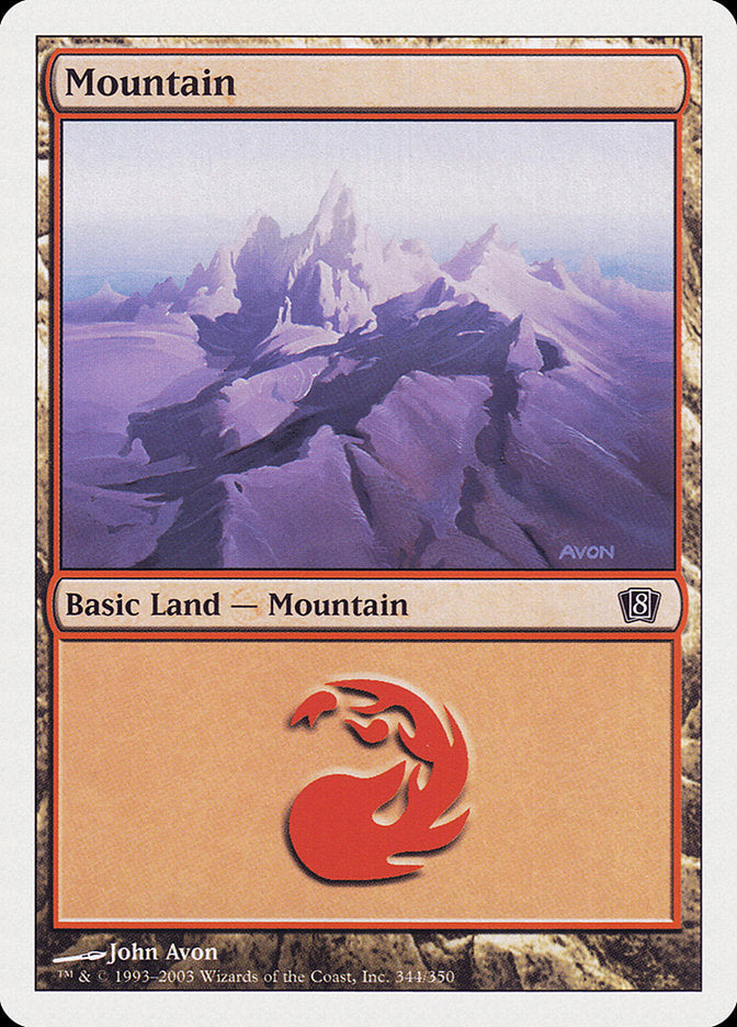 Mountain (344) [Eighth Edition] | The CG Realm