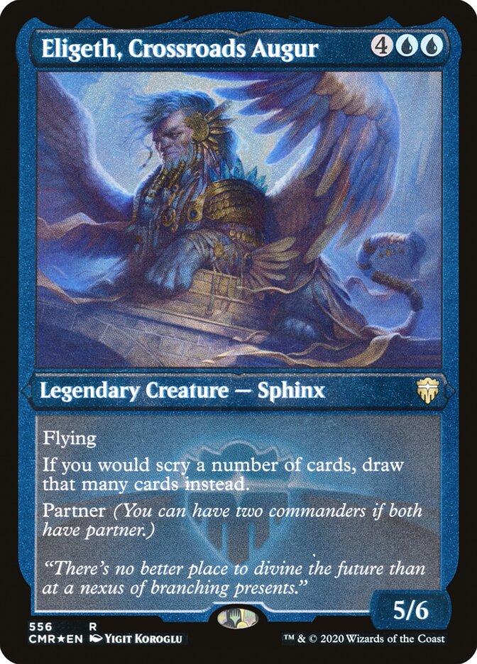 Eligeth, Crossroads Augur (Etched) [Commander Legends] | The CG Realm