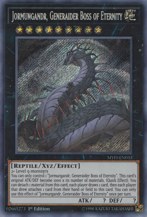 Jormungandr, Generaider Boss of Eternity [MYFI-EN033] Secret Rare | The CG Realm