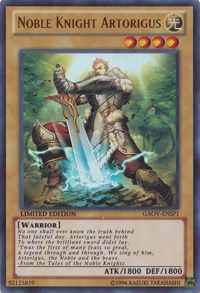 Noble Knight Artorigus (GAOV-ENSP1) [GAOV-ENSP1] Ultra Rare | The CG Realm