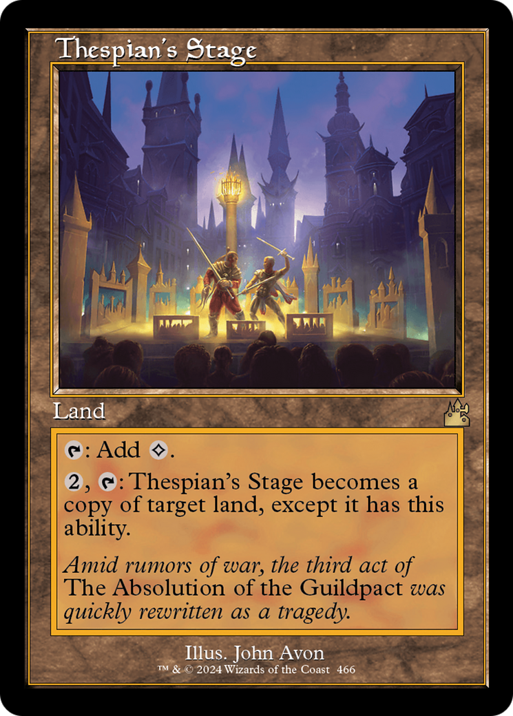 Thespian's Stage (Retro Frame) [Ravnica Remastered] | The CG Realm