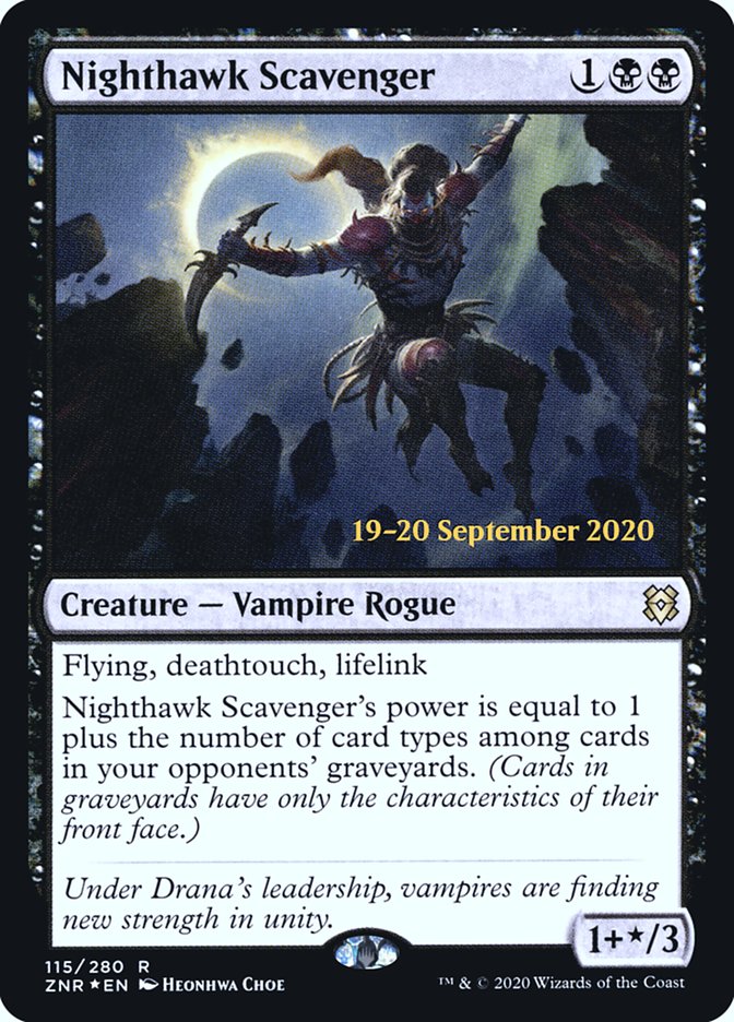 Nighthawk Scavenger [Zendikar Rising Prerelease Promos] | The CG Realm