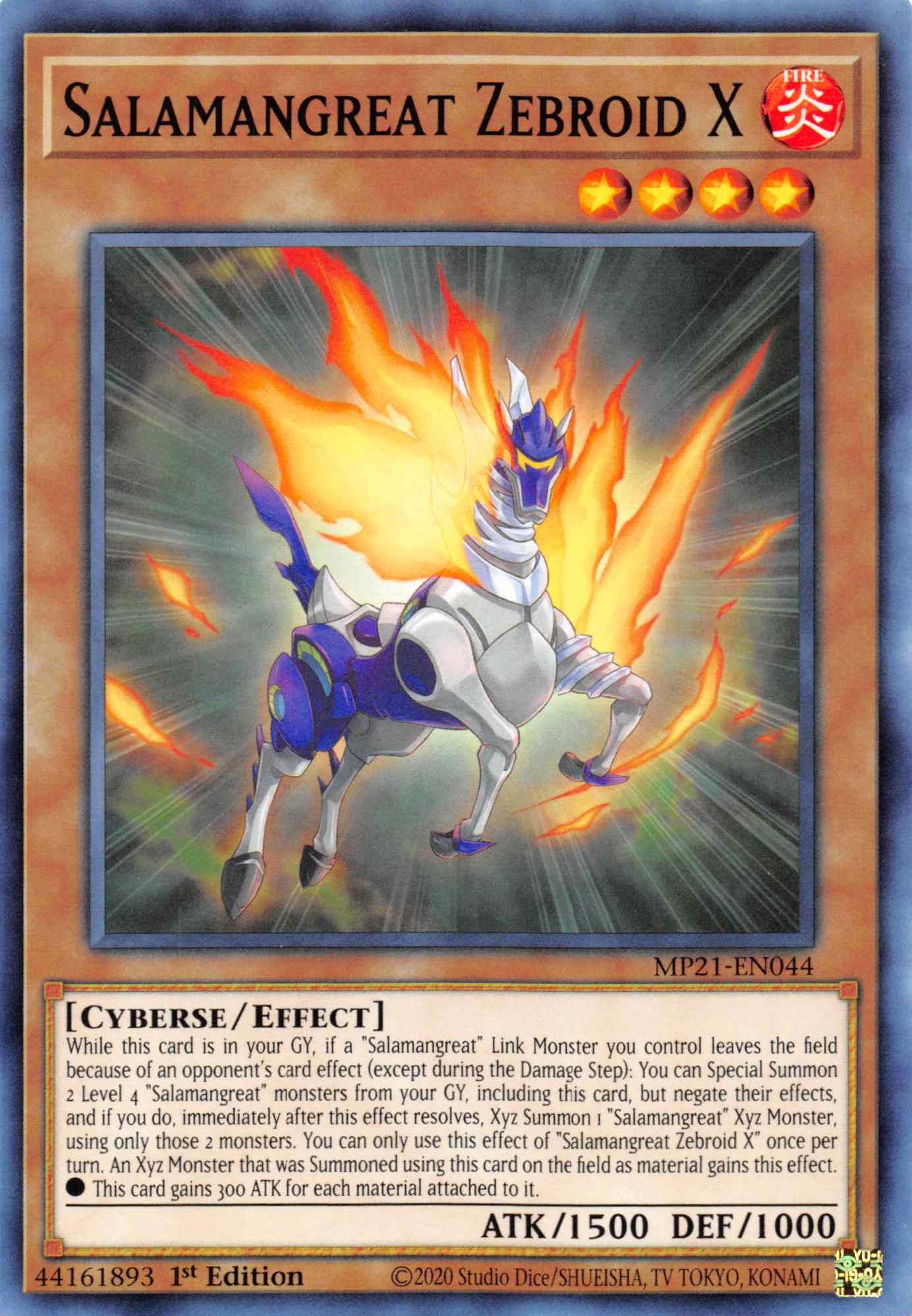 Salamangreat Zebroid X [MP21-EN044] Common | The CG Realm