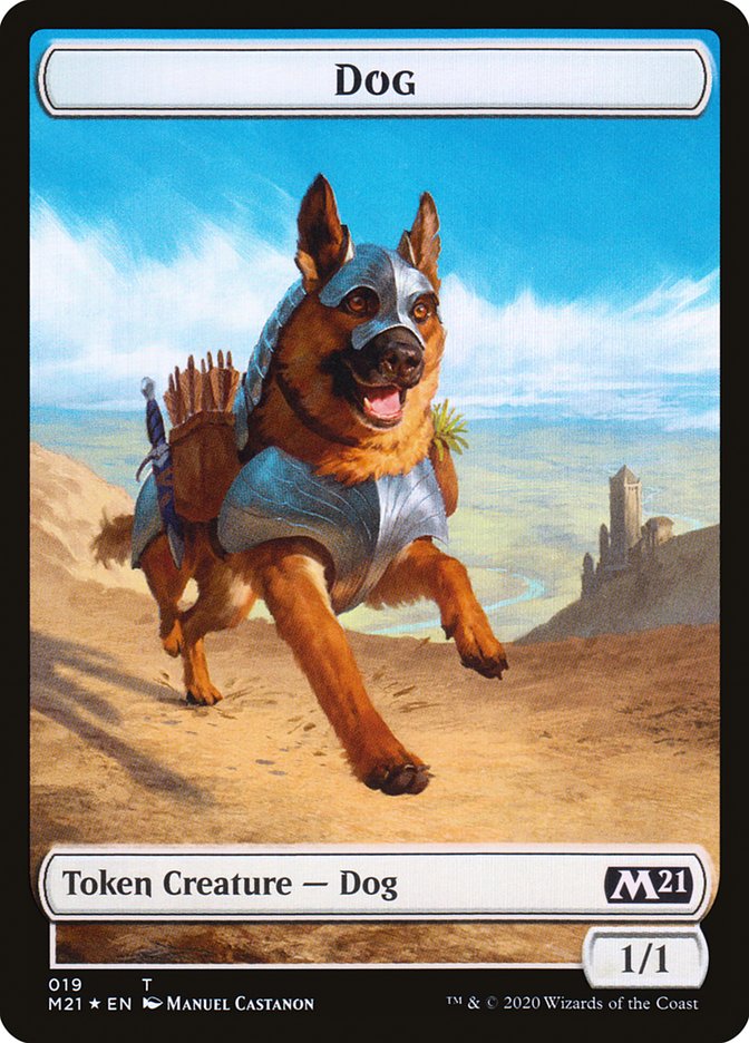 Cat (011) // Dog Double-Sided Token [Core Set 2021 Tokens] | The CG Realm